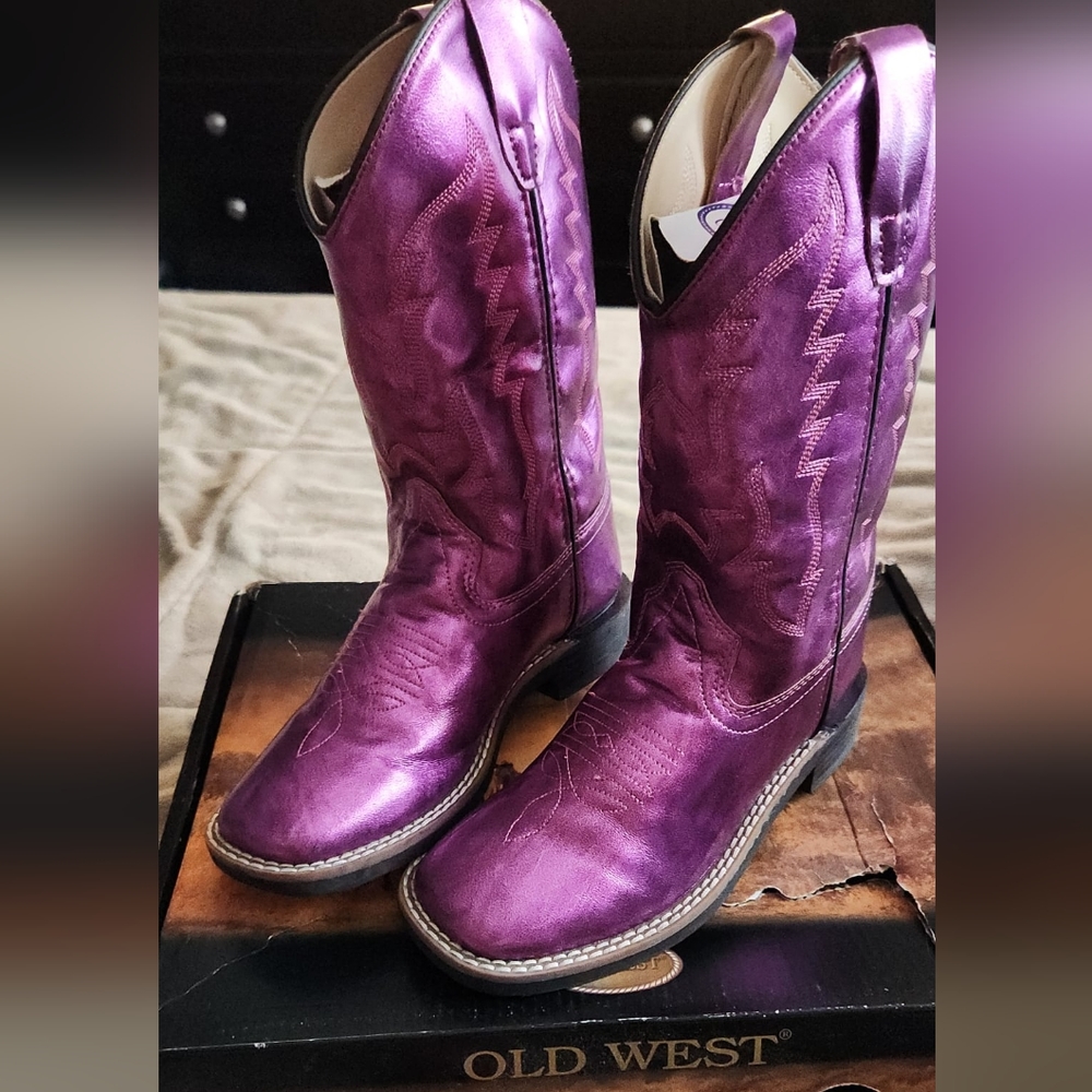 Old West Metallic Cowboy Boots